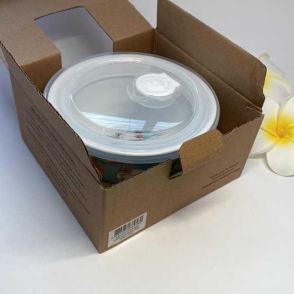 Bowl with lid  NWT!, microwaveable for lunch, food storage, Kawaii Asian design - Picture 13 of 16